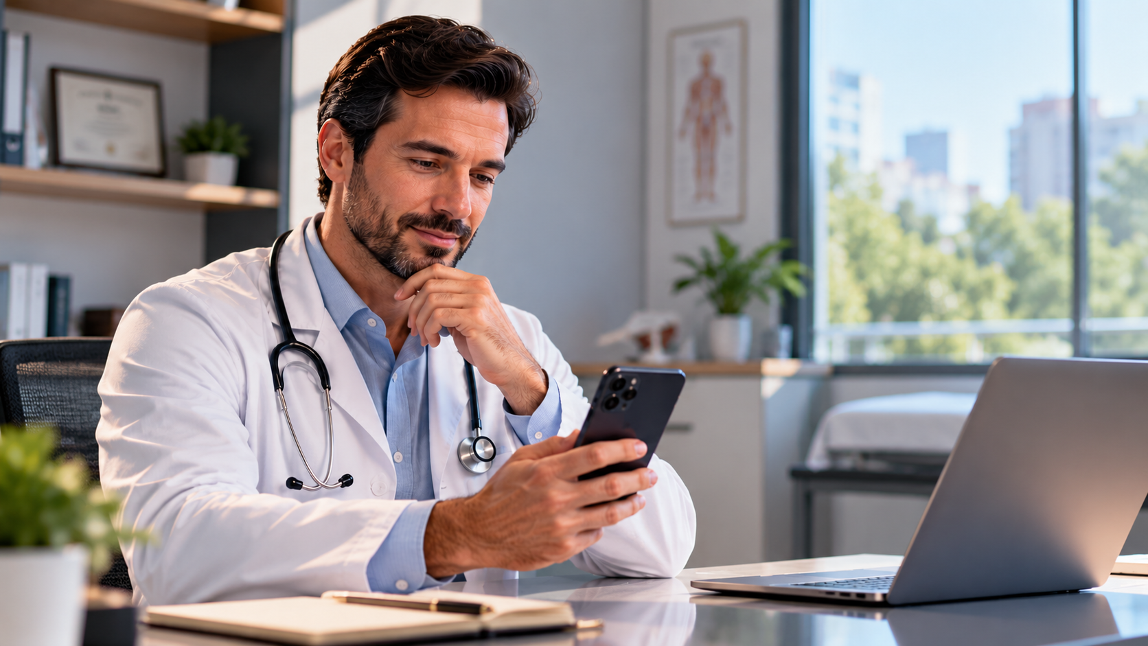 Análise de inteligência artificial e dados de um experimento de 100 dias de conteúdo em marketing médico